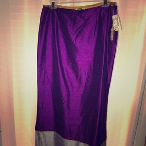 100% Silk Maxi Skirt
